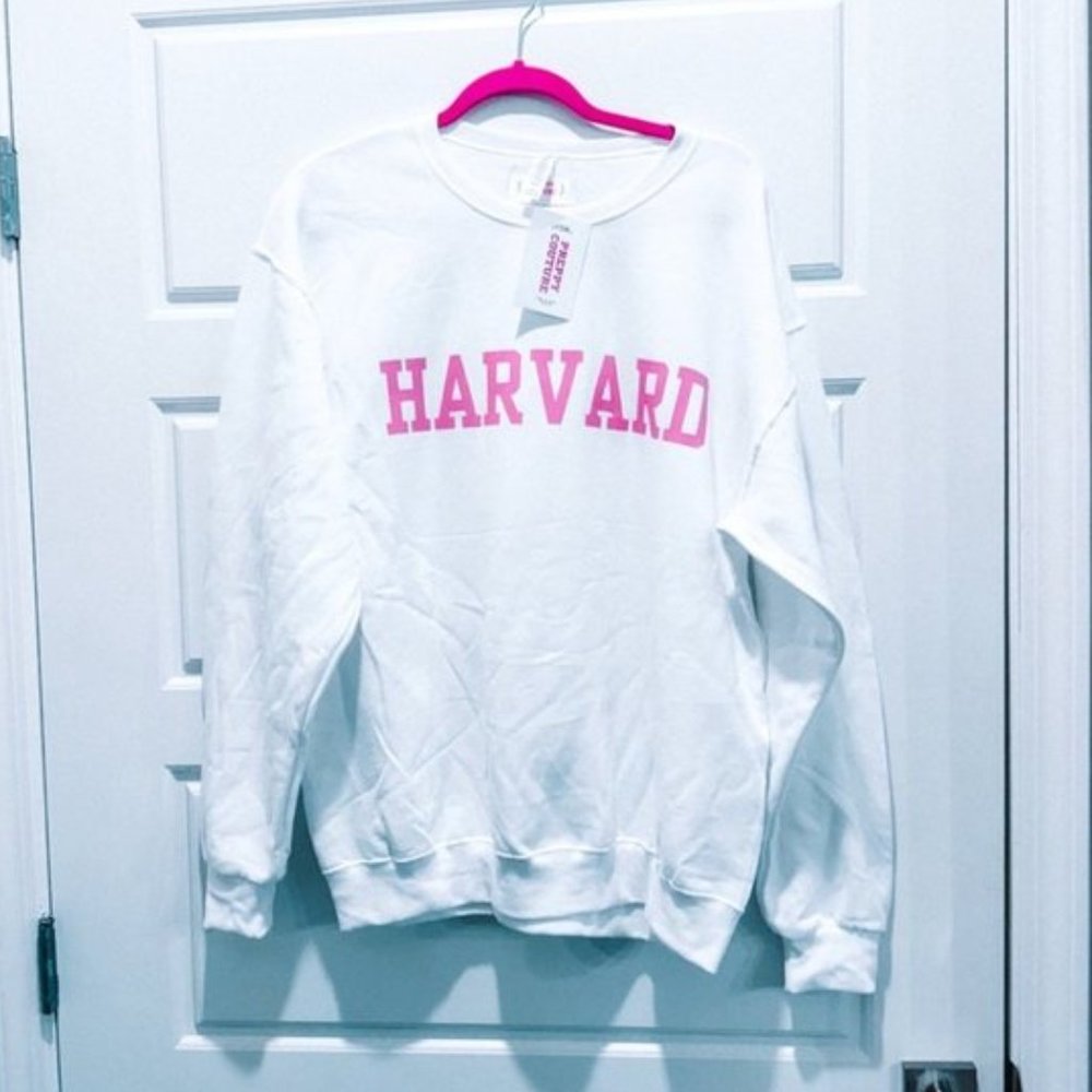Preppy Couture Harvard Crewneck Sweatshirt Pink Legally Blonde